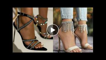 Embellished and stylish formal open toe high heel sandals shoes for ladies #2020