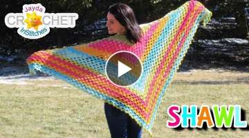 Splendid Springtime Shawl - Crochet Pattern