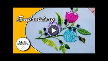 Hand Embroidery flowers| Вышивка цветов