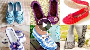 Beautiful and trendy crochet summer wearing slippers designs and patterns for ladies fashion