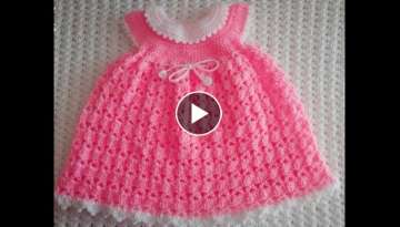 How to crochet a baby dress for 0-3 months (sinhala)❤️❤️????????????????