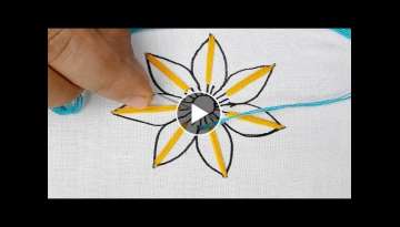 Fantasy flower embroidery/flower embroidery design/modern flower stitch