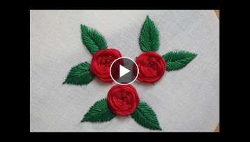 Beautiful Roses Stitches Hand Embroidery