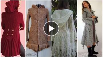 Latest top Stylish Crochet hoodie sweaters Designs ||Winter Fabulous Collection