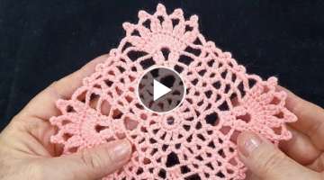 Çok kolay tığ işi örgü model & Very easy crochet knitting pattern