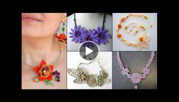 Very beautiful and gorgeous crochet necklace designs and ideas