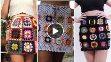 Most Beautiful New Designs Crochet Skirt Hand Made Awesome Collection