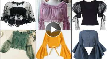 New Style Croptop/Blouse/Top Designs For Lehenga/Saree/Long Skirt | Croptop Sleeves Designs #blou...