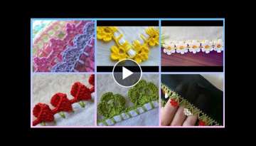Very Pretty Crochet Tarkashi work Handmade Edges For Handkerchiefs,towels & table clothes