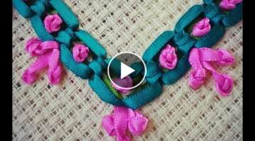 146-Beautiful border with ribbon embroidery(Hindi /Urdu)