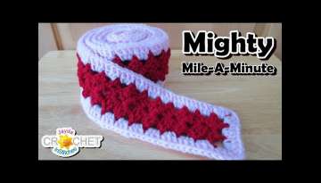 Mighty Mile-A-Minute Crochet Calendar Blanket - January 2021 - Split Shell Stitch