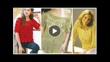 American Styls Crochet Women's Extremely beautiful Blouse And Top Designer Designs