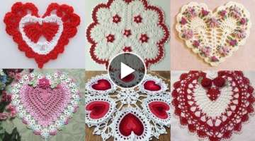 Most distinctive handmade crochet heart shape homedecor designs ideas#Crochet heart pattern idea...