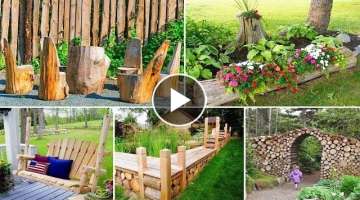Creative Wood Decorating Ideas For The Yard and Garden