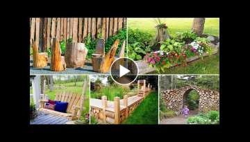 Creative Wood Decorating Ideas For The Yard and Garden