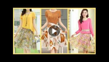 Top 50+ clasy mini floral skirts designs ideas for girls 2020-latest skirts designs for casual us...