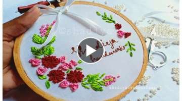 Hand embroidery hoop art tutorial for beginners