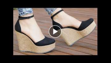 VERY VERY STYLISH AND ELEGANT COLLECTION OF WOMEN SHOES||BEAUTIFUL WEDGE STYLE SHOES FOR WOMEN