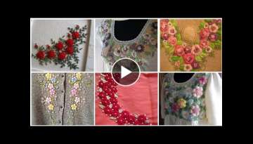 Impressively Beautiful Hand Embroidery Design Patterns For Dresses Sweater Top Blouse