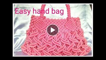 EASY Macrame hand bag tutorial in hindi part _2