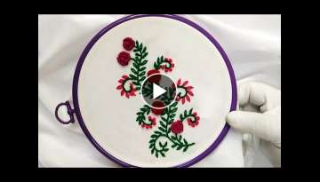 Hand Embroidery - Bullion Knot and French Knot Stitch