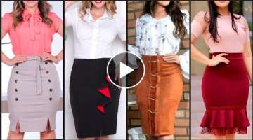 Top 50 Attractive & Classy Office Wear High Waisted Pencil Skirt Outfits Ideas For Business Women