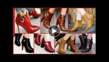 Latest And Trendy Pure Leather Women's Shoes High Heels Boots And Shoes Designs Collection 2020