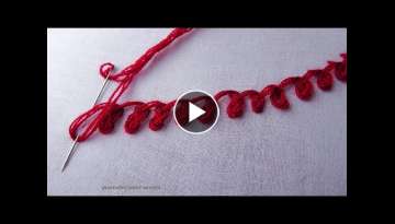 Basic Hand Embroidery - 42 | Rosette Chain Stitch