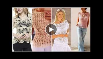 Stunning #crochet lace motif #tops/women casual and easy to carry tops #crochettops