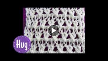 Tunisian Crocheting/Knooking - Crossed Trebles - Veronika Hug