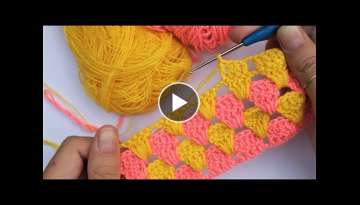 Easy Crochet Afghan Blanket Pattern Super easy crochet knitting #crochet