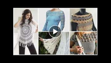 Top Classic Crochet Sleeves & Neck Design Pattern Ideas For Bolero Blouse & Dresses