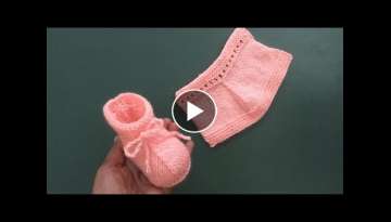 Easy Knitting Woolen Baby Shoes , Booties , socks , slippers