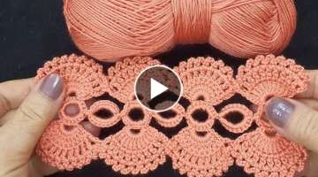 Çok kolay tığ işi örgü model & Very easy crochet knitting model &