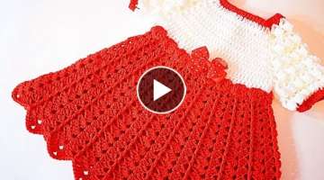 Crochet Christmas party dress Majovelcrochet #crochet