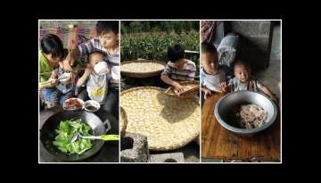 【Village life in China】Chinese Single father and His Girlfriend Cook for 2 sons #20