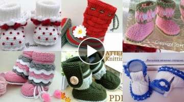 Most Beautiful Crochet shoes#booties in stylish #pattern with unique ideas/Crochet Baby Booties