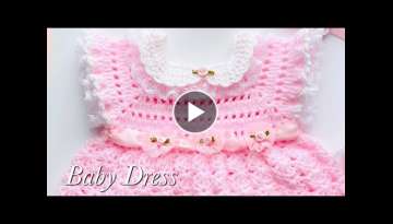 Easy crochet baby dress, crochet baby frock in various sizes CROCHET BABY SET @Crochet For Baby