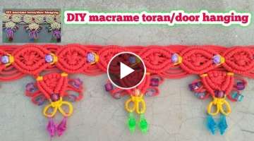 Macrame toran tutorial(remake video):-DIY handmade macrame toran/door hanging/Educational power