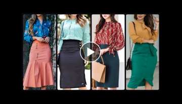 Top Stunning H-line Pencil Skirts Outfit Ideas With Tie Neck Blouse For Career Women
