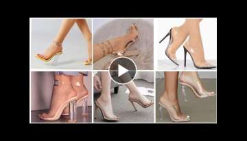 Most Stylish Formal Transparent High Heel Sandals Collection For Ladies 2021