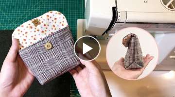 Easy and beautiful DIY sewing products for beginners | Sewing tips and tricks | DIY button pouch