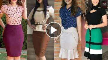 Top47 fabulous and attractive office wear high waisted pencil skirts dress for business women2021