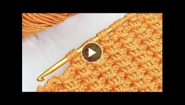 Çok Güzel Çok Kolay Tunus İşi Örgü Modeli ❤️ Super Easy Tunisian Knitting Crochet