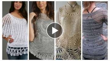 Hairpin lace pattern tops #crochet elegant tops/Lightweight #crochettops