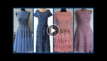 Crochet frocks and skater dress outifit ideas for girls and women 2k20
