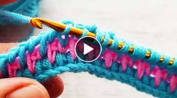 ÇOK KOLAY MUHTEŞEM TIĞ TUNUS İŞİ YELEK ÖRGÜ tunusian crochet vest knitting pattern MODEL�...