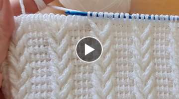 Super Easy Tunisian Knitting Crochet beybi blanket yelek battaniye canta modeli Tunus işi