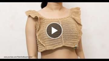 Easy Crochet for Summer: Crochet Crop Top #36 + Crochet Dress #11 (part 1)