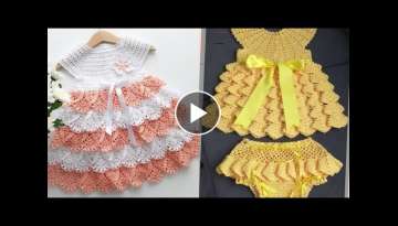 Crochet baby girls dresses design/Crochet frocks for girls //Crochet dresses pattern for baby gir...